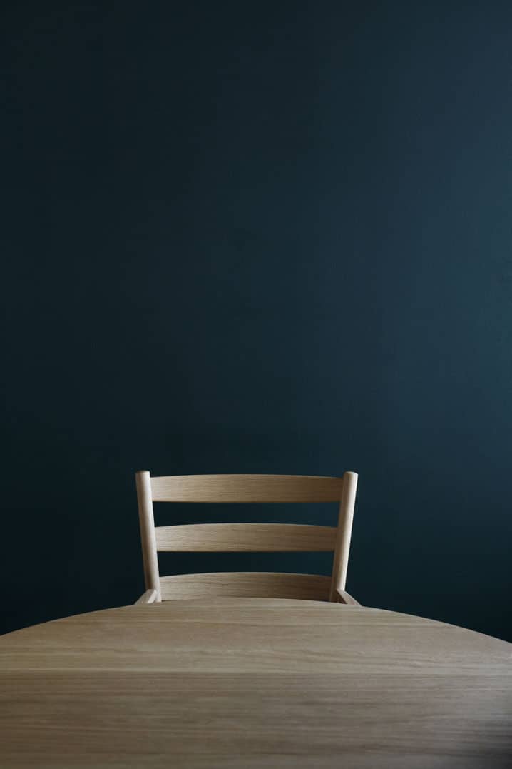 Søren Holst, shaker chair, Brú table, dining table